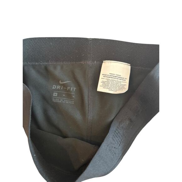 NIKE BLACK GOLD SHIMMER LEGGINGS SIZE MEDIUM - Picture 6 of 7